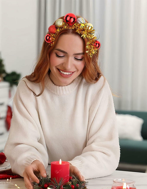 Load image into Gallery viewer, Christmas Gold Sparkly Headband for Women Girls Holiday Party Accessories
