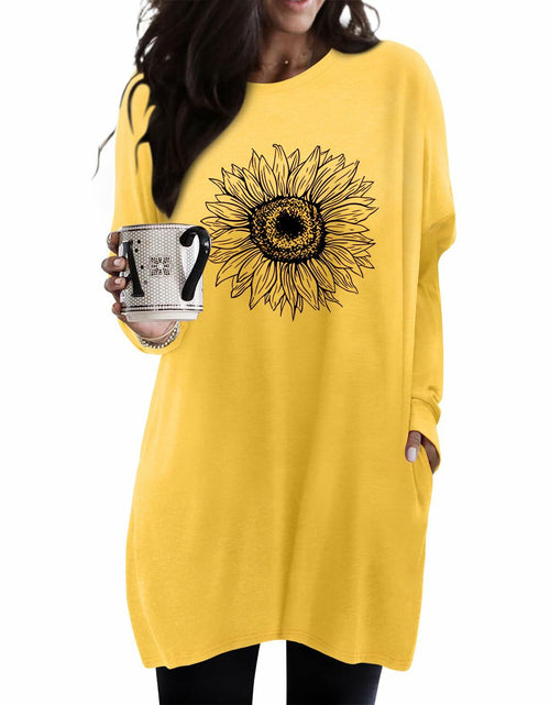 Load image into Gallery viewer, KISSMODA Womens Fall Long Sleeve Tunic Top with Pockets Size M

