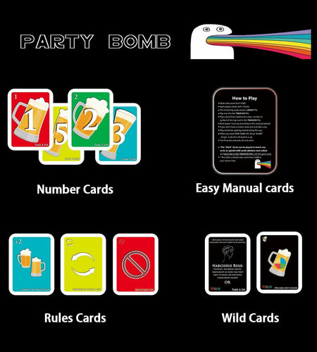QUEKA KANBAI U SIP! Drinking Game Cards Adult Funny Party Game