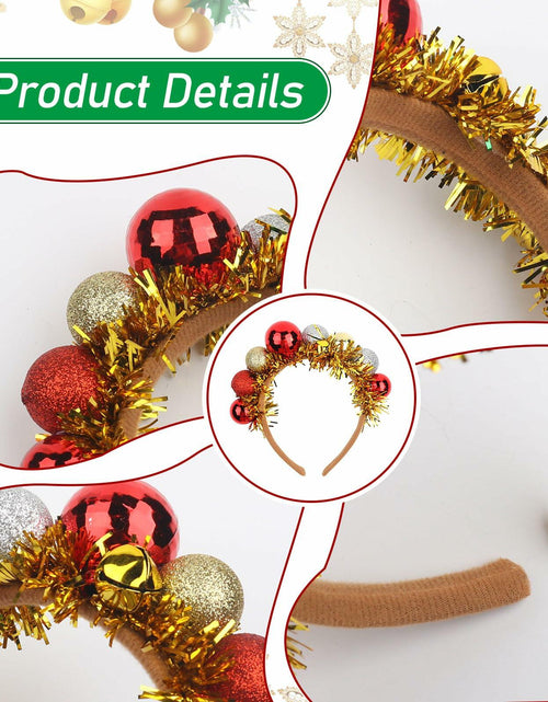 Load image into Gallery viewer, Christmas Gold Sparkly Headband for Women Girls Holiday Party Accessories
