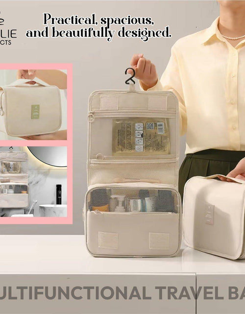 Load image into Gallery viewer, Toiletry Bag Travel Organizer with Hanging Hook Large Water-Resistant
