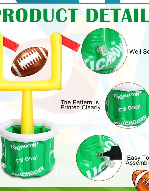 Load image into Gallery viewer, Gemscream Inflatable Football Drink Cooler 20.5x39in Green 2 Pcs
