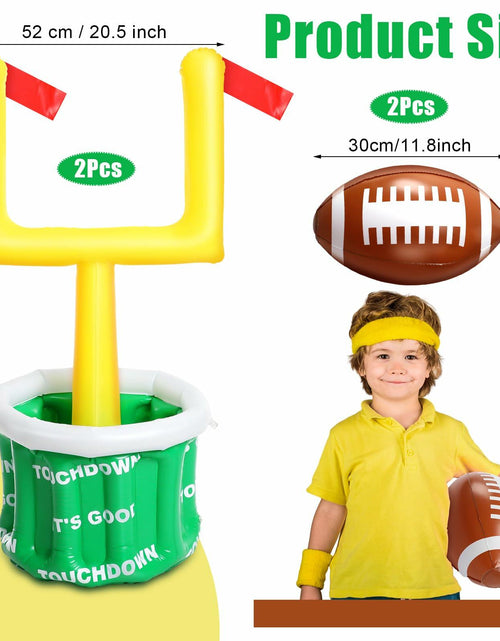 Load image into Gallery viewer, Gemscream Inflatable Football Drink Cooler 20.5x39in Green 2 Pcs
