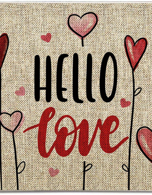 Load image into Gallery viewer, GAGEC Valentines Day Door Mat Hello Love Hearts Decorative 17x27 Inch
