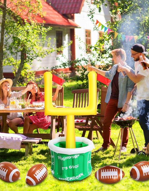 Load image into Gallery viewer, Gemscream Inflatable Football Drink Cooler 20.5x39in Green 2 Pcs
