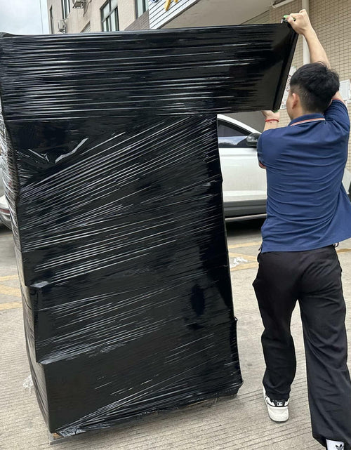 Load image into Gallery viewer, 18" Black Stretch Film Wrap 1200ft 500% Stretch Heavy Duty 1 Pack
