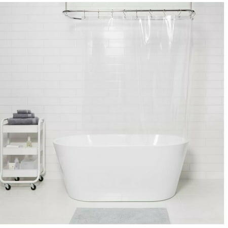 Load image into Gallery viewer, Threshold PEVA Shower Liner Clear Medium Weight Grommet Top 54x78
