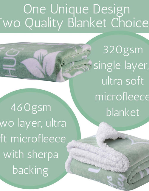 Load image into Gallery viewer, FILO ESTILO Sister Blanket Sherpa 60x50in Sage Green
