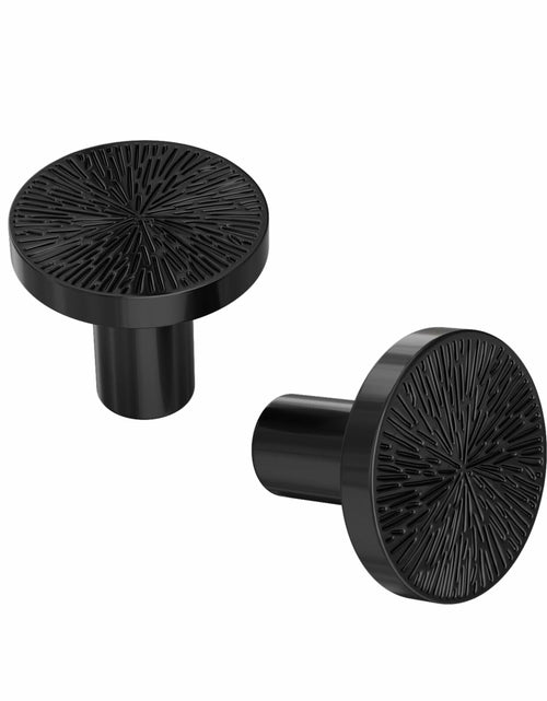 Load image into Gallery viewer, Rergy 10 Pack Zinc Alloy Black Drawer Knobs Kitchen Cabinet Pulls
