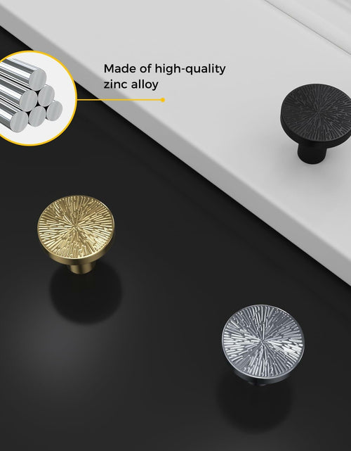 Load image into Gallery viewer, Rergy 10 Pack Zinc Alloy Black Drawer Knobs Kitchen Cabinet Pulls
