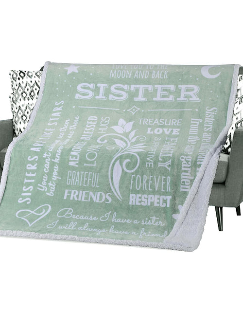Load image into Gallery viewer, FILO ESTILO Sister Blanket Sherpa 60x50in Sage Green
