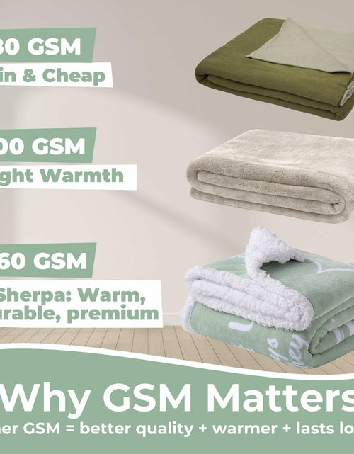Load image into Gallery viewer, FILO ESTILO Sister Blanket Sherpa 60x50in Sage Green
