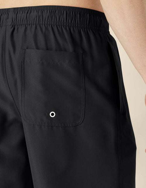 Load image into Gallery viewer, Amazon Essentials Men’s 9" Swim Trunks Black Mesh Lining Pockets Size M
