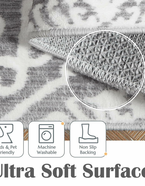 Load image into Gallery viewer, jinchan Moroccan Trellis Area Rug 3x5 Green Non Slip Washable
