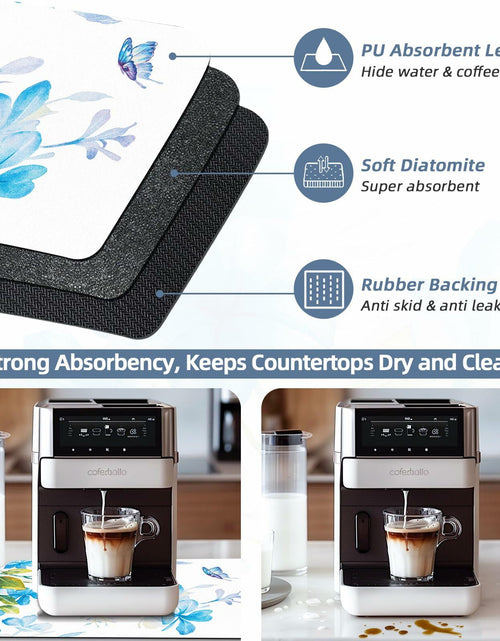 Load image into Gallery viewer, Edeesky Dish Drying Mat Leather Diatomite Kitchen Counter 12x20 Large
