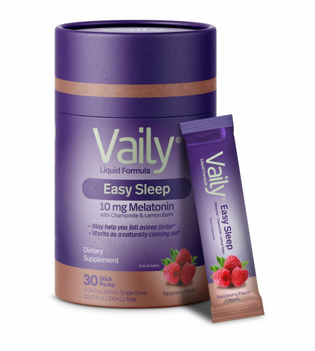 BestBy10/25 Vaily Liquid Melatonin 10mg Raspberry Flavor Sleep Aid 30 Doses