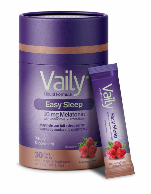 Load image into Gallery viewer, BestBy10/25 Vaily Liquid Melatonin 10mg Raspberry Flavor Sleep Aid 30 Doses
