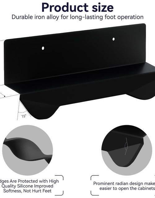 Load image into Gallery viewer, GAODEXIN 3-in-1 Cabinet Foot Pulls 2-Pack Trash Drawer Handle White
