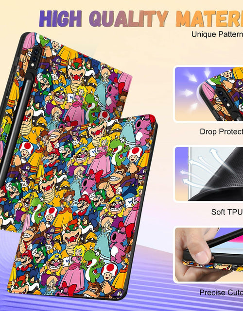 Load image into Gallery viewer, Petonist Galaxy Tab S6 Case 10.5" Cartoon Princess Design for SM-T860/T865
