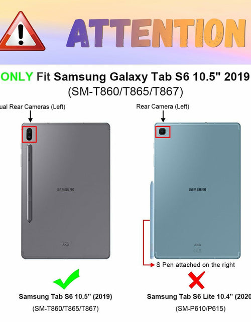 Load image into Gallery viewer, Petonist Galaxy Tab S6 Case 10.5" Cartoon Princess Design for SM-T860/T865
