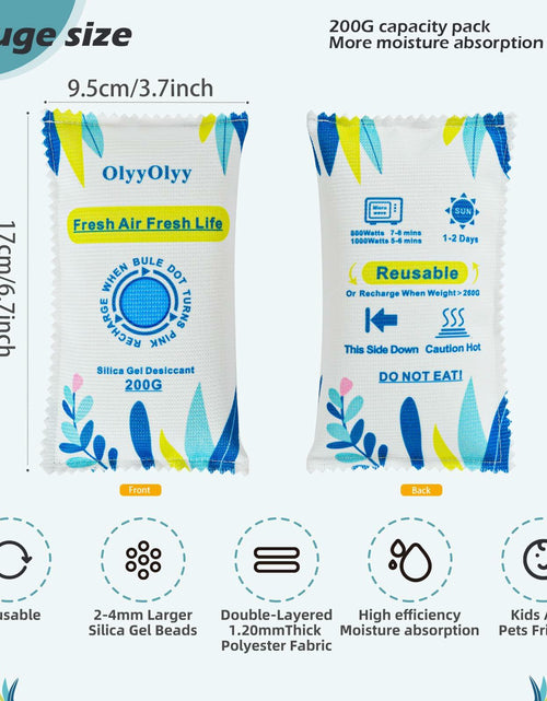 Load image into Gallery viewer, 2x 200G Rechargeable Desiccant Packs Moisture Absorber Car Gun Safe
