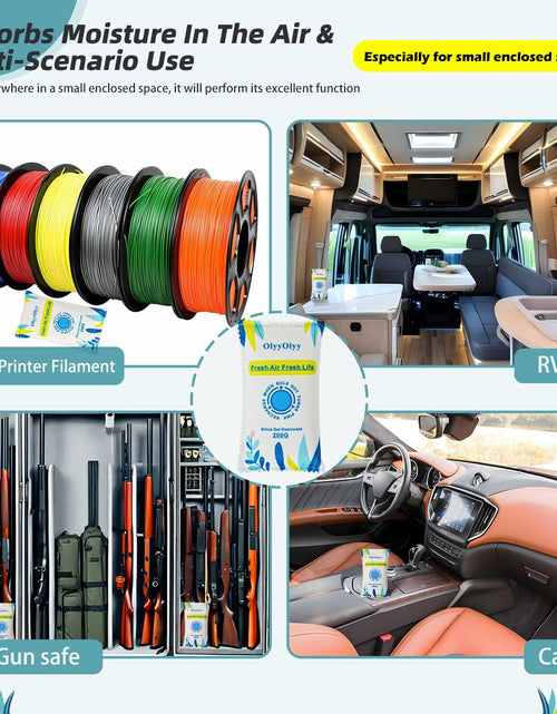 Load image into Gallery viewer, 2x 200G Rechargeable Desiccant Packs Moisture Absorber Car Gun Safe
