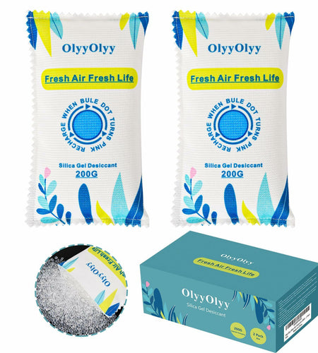 2x 200G Rechargeable Desiccant Packs Moisture Absorber Car Gun Safe