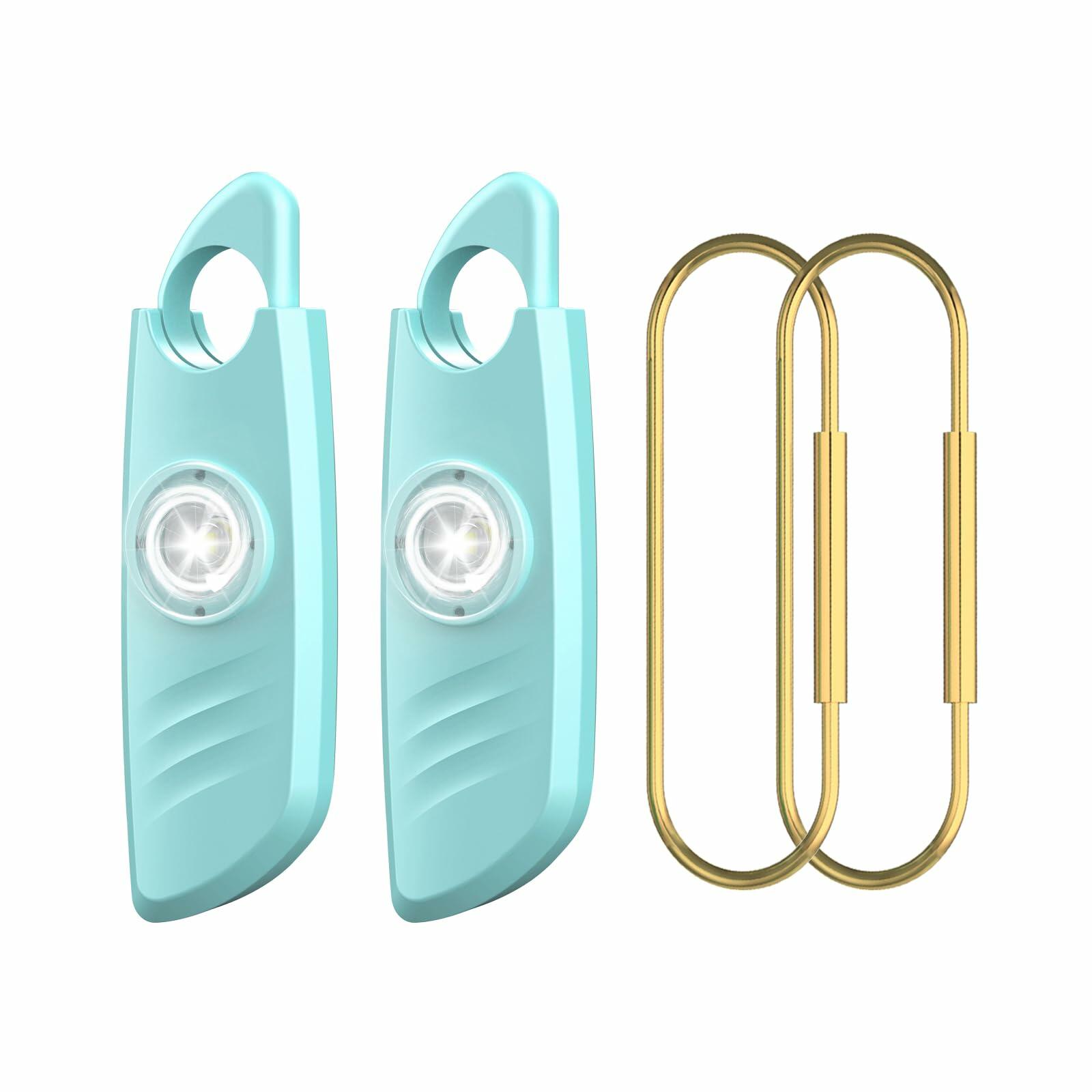 Safe Sound Personal Alarm 2 Pack 140db Siren Strobe Light Keychain