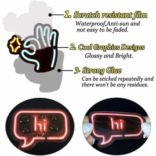 Load image into Gallery viewer, Neon Waterproof Vinyl Stickers Pack 50pcs Multicolor for Laptop Water Bottle
