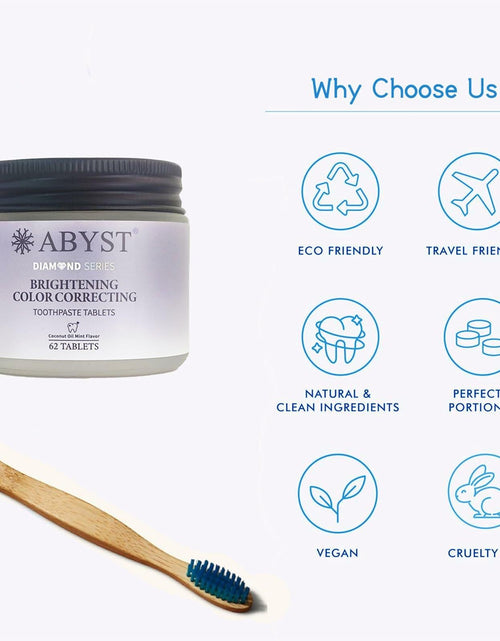Load image into Gallery viewer, ABYST Toothpaste Tablets Fluoride-Free Whitening Nano Hydroxyapatite 62Ct
