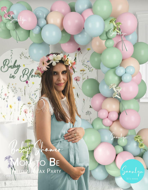 Load image into Gallery viewer, Soonlyn Baby In Bloom Balloon Arch Kit 14ft Baby Shower Decorations Wildflower
