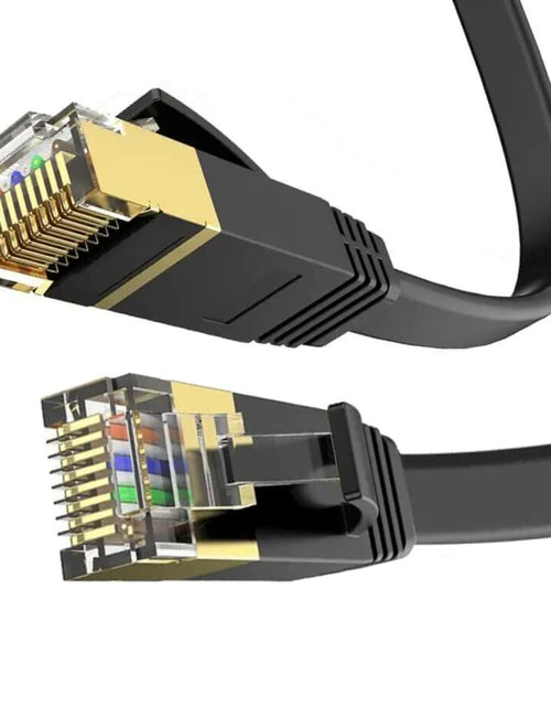 Load image into Gallery viewer, LEKVKM Cat 6 Ethernet Cable 25ft High Speed RJ45 Flat White LAN Cable
