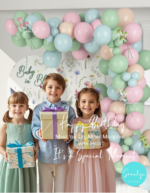 Load image into Gallery viewer, Soonlyn Baby In Bloom Balloon Arch Kit 14ft Baby Shower Decorations Wildflower

