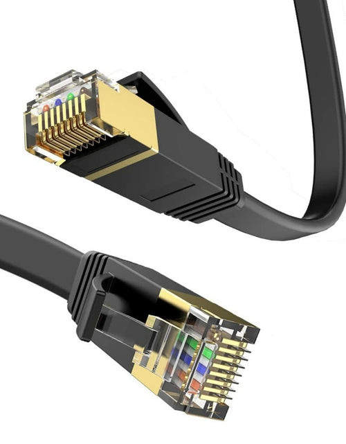 Load image into Gallery viewer, LEKVKM Cat 6 Ethernet Cable 25ft High Speed RJ45 Flat White LAN Cable
