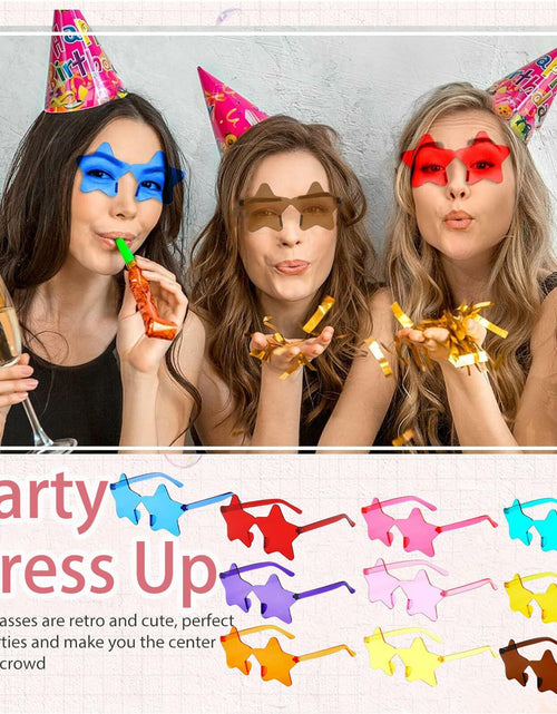 Load image into Gallery viewer, HELYKAKA 10 Pairs Star Shape Rimless Colorful Sunglasses Bulk Party Favors
