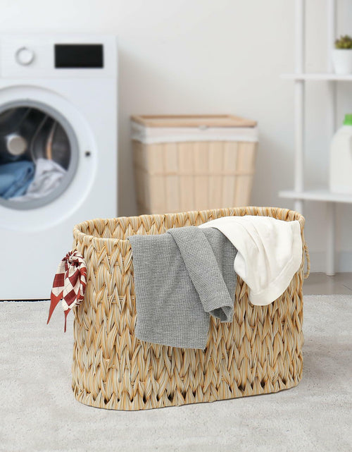 Load image into Gallery viewer, ELINZINE Toilet Paper Holder &amp; Storage Basket for 6 Mega Rolls Grey 1 Pack
