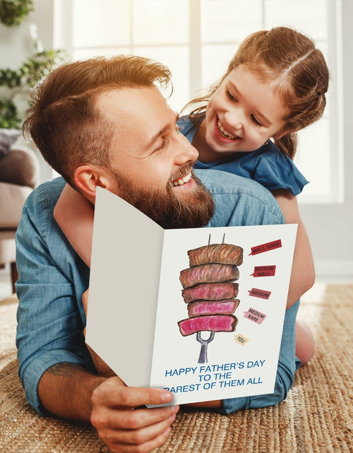 Load image into Gallery viewer, CSMOSJgreetings Pun Beef Father's Day Card for Daddy - Rarest - Single
