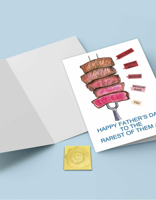Load image into Gallery viewer, CSMOSJgreetings Pun Beef Father's Day Card for Daddy - Rarest - Single
