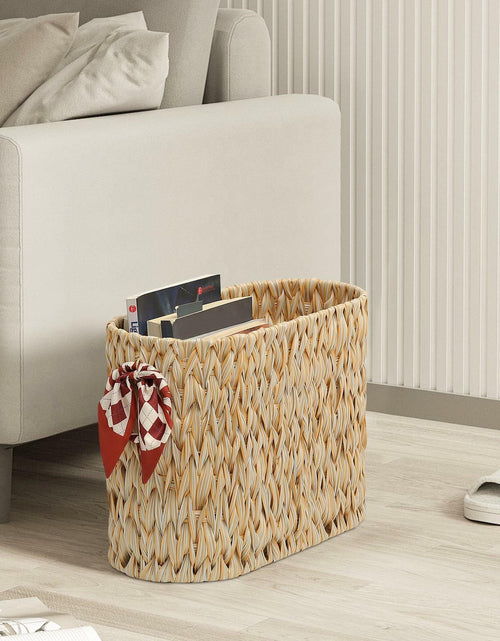 Load image into Gallery viewer, ELINZINE Toilet Paper Holder &amp; Storage Basket for 6 Mega Rolls Grey 1 Pack
