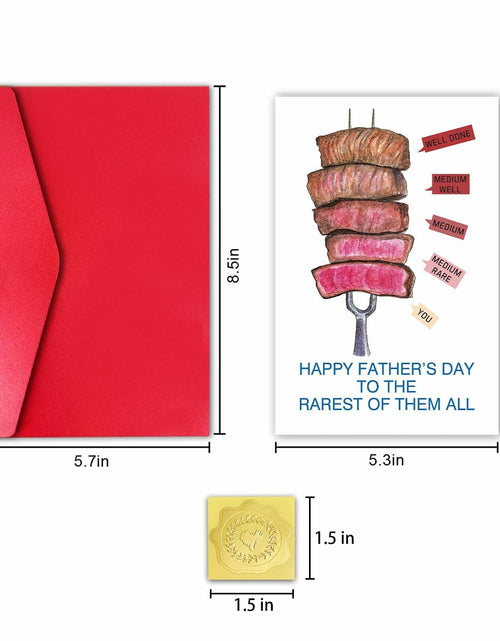 Load image into Gallery viewer, CSMOSJgreetings Pun Beef Father's Day Card for Daddy - Rarest - Single
