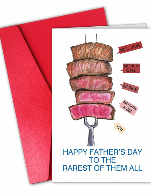 Load image into Gallery viewer, CSMOSJgreetings Pun Beef Father's Day Card for Daddy - Rarest - Single
