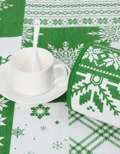 Load image into Gallery viewer, CAREMEE Christmas Area Rug Non-Slip Washable Green 2x3 FT Holiday Decor
