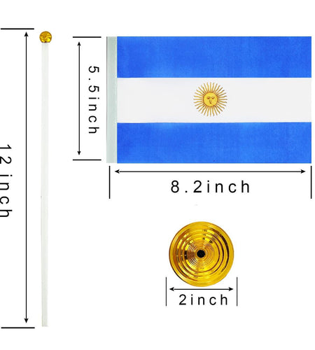 WXTWK Japan Flag Desk Flags with Stand Small Mini 12 Pack 4x6 Inch