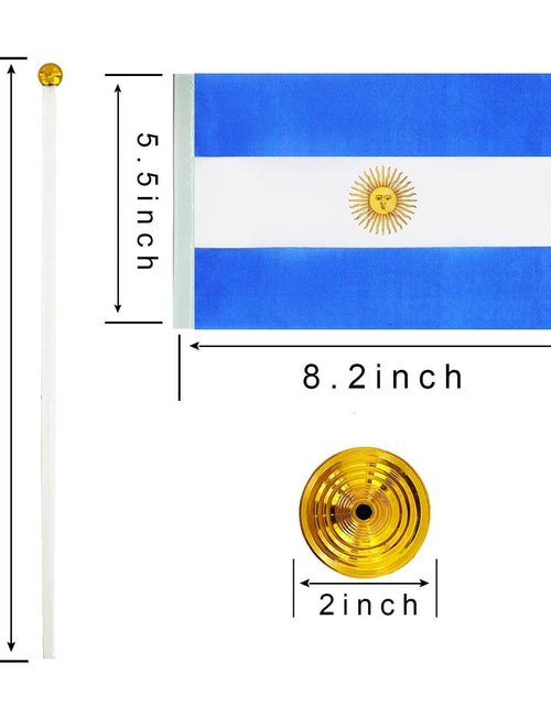 Load image into Gallery viewer, WXTWK Japan Flag Desk Flags with Stand Small Mini 12 Pack 4x6 Inch
