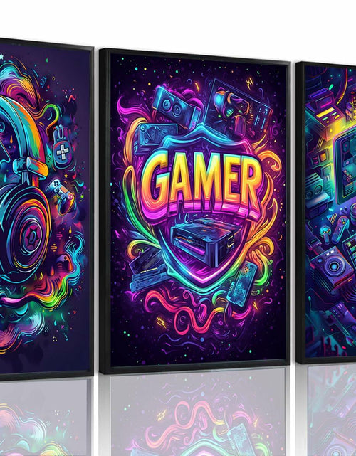 Load image into Gallery viewer, Yolbcdr Gaming Posters Set of 3 Video Game Wall Art 16x24in Unframed

