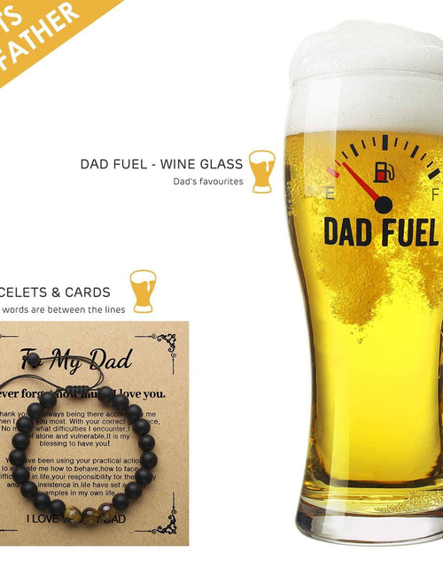 Load image into Gallery viewer, Luka Tech Funny Beer Glass 450ml Unique Father's Day Gift for Dad
