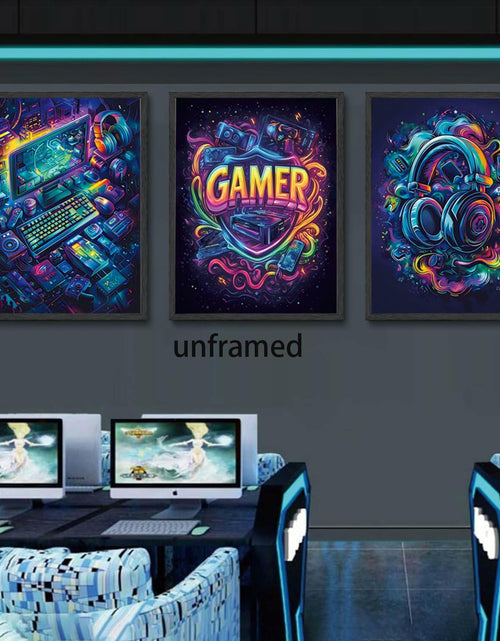 Load image into Gallery viewer, Yolbcdr Gaming Posters Set of 3 Video Game Wall Art 16x24in Unframed
