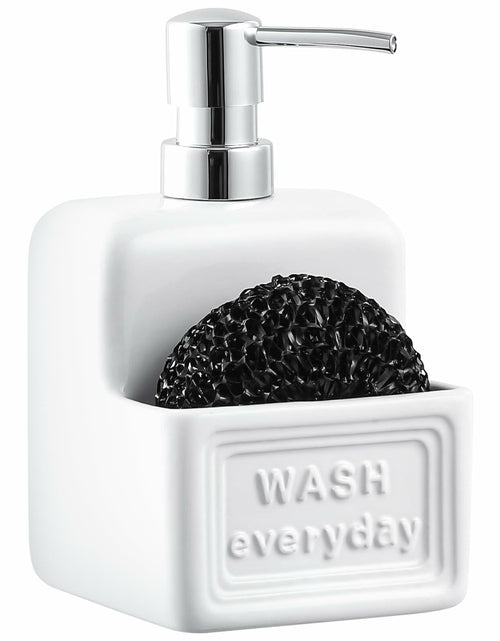 Load image into Gallery viewer, RQYIXI Ceramic Dish Soap Dispenser with Sponge Holder 2 Pack Kitchen
