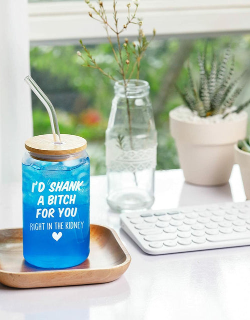 Load image into Gallery viewer, NewEleven Friendship Coffee Glass 16 Oz Gift for Women Female Bestie
