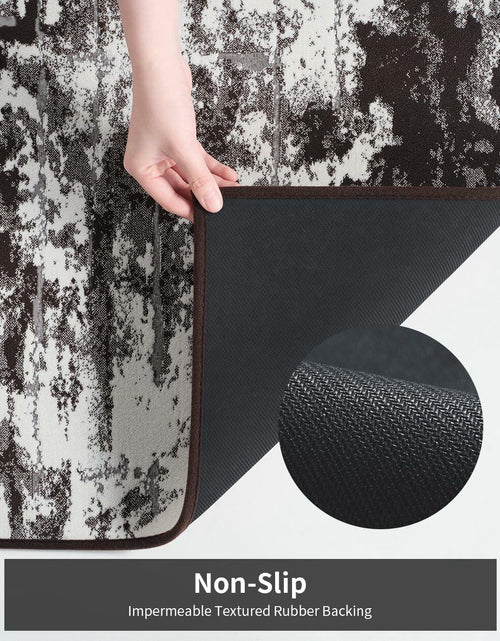 Load image into Gallery viewer, PADOOR Bath Mat Absorbent Non Slip Rubber Backing 17x24 Mocha Brown
